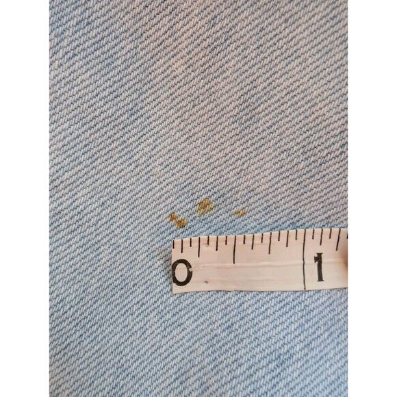 Vintage Baby GUESS Overalls Leather Patch Clip Size 2Y Y2K 90s 80s Denim - Picture 11 of 16